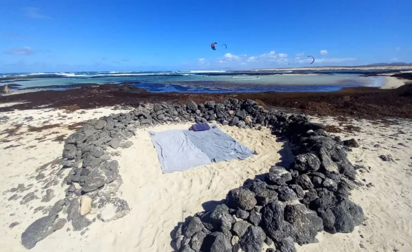 kitesurfing in Los Charcos de Cotillo
